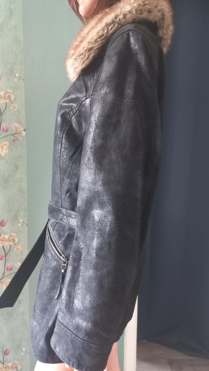 Superbe veste en cuir noire macdouglas 44 - photo numéro 4