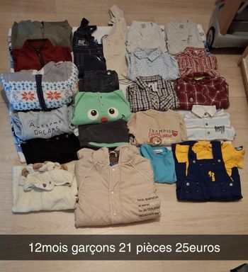 Lot 12mois garçons