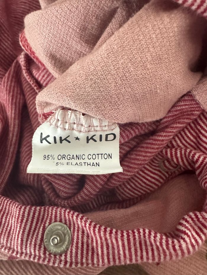 Combinaison rose velours côtelé coton bio - photo numéro 5