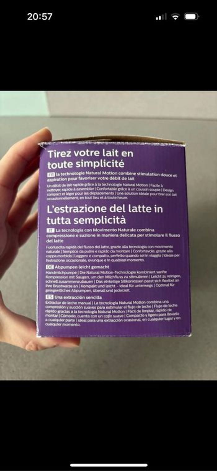 Tire lait manuel Philips avent neuf - photo numéro 3