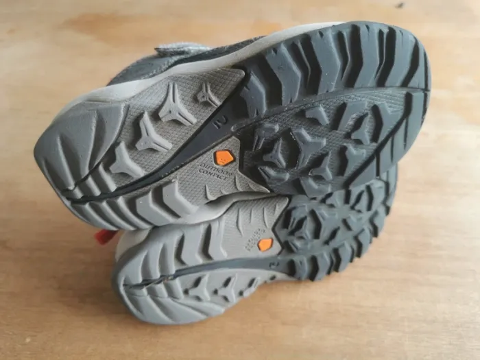 🌼 Chaussures randonnée enfant Quechua Crossrock T25 gris/rouge – rentrée - photo numéro 2