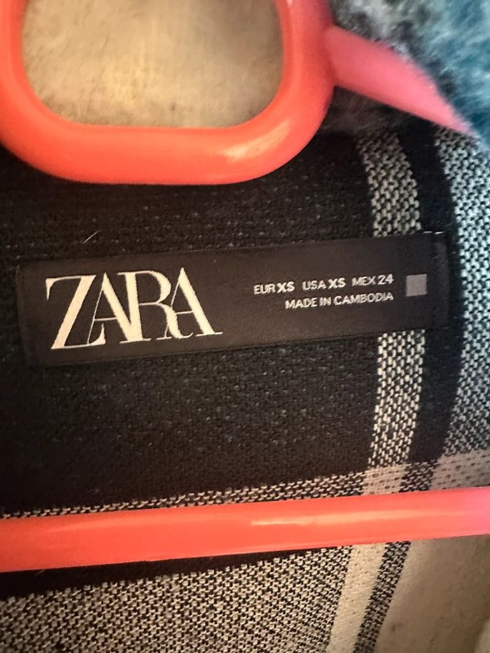 Veste à carreaux femme Zara - photo numéro 3