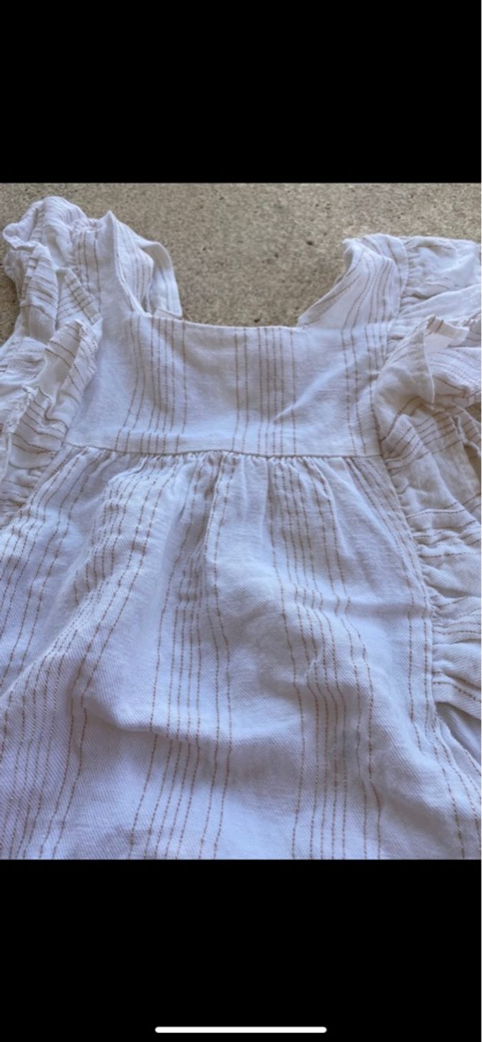 Blouse tunique beige et or - photo numéro 2