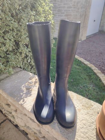 Bottes d'équitation noires 38 décathlon