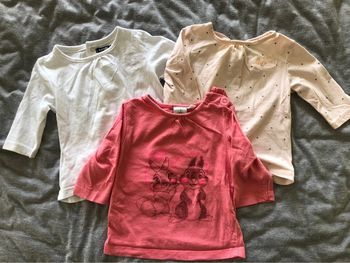 Lot 3 t-shirt manches longues 3 mois