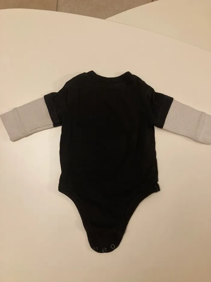 Body tee-shirt hiver pingouin 3-6 mois mixte - photo numéro 5
