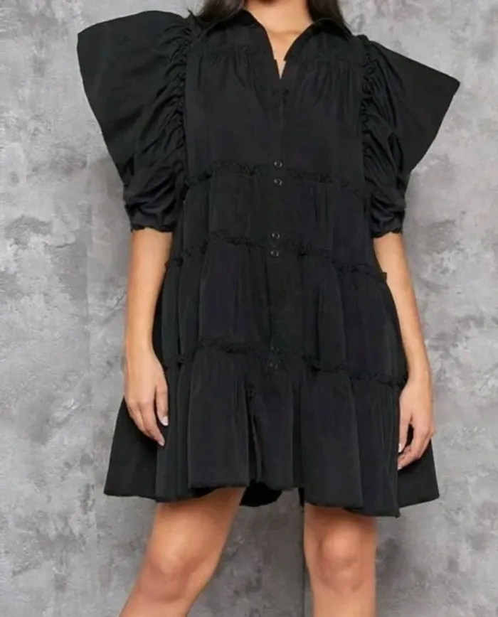 Robe pomponnette