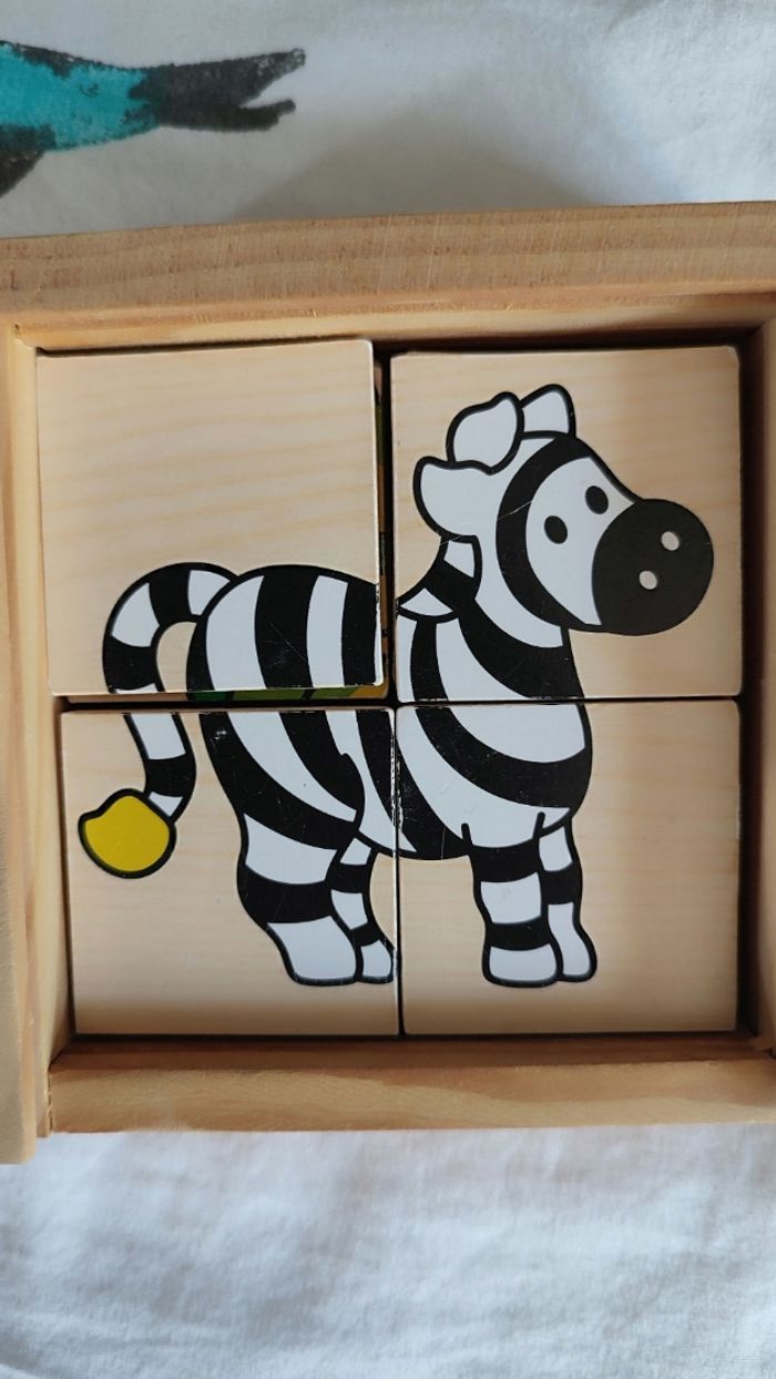 Jeux en bois boîte avec puzzles - photo numéro 9