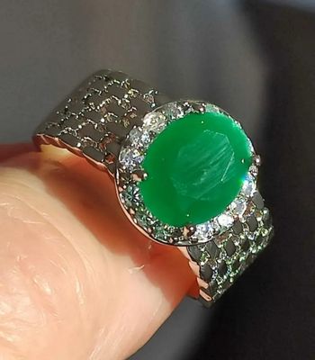 Bague neuve en acier inoxydable taille 54 