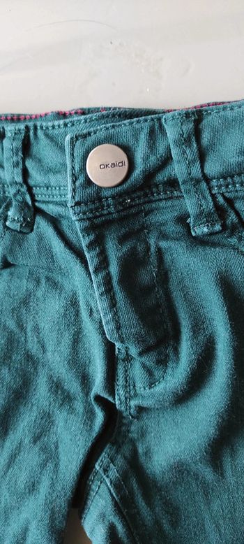 Pantalon vert foncé 18 mois okaidi