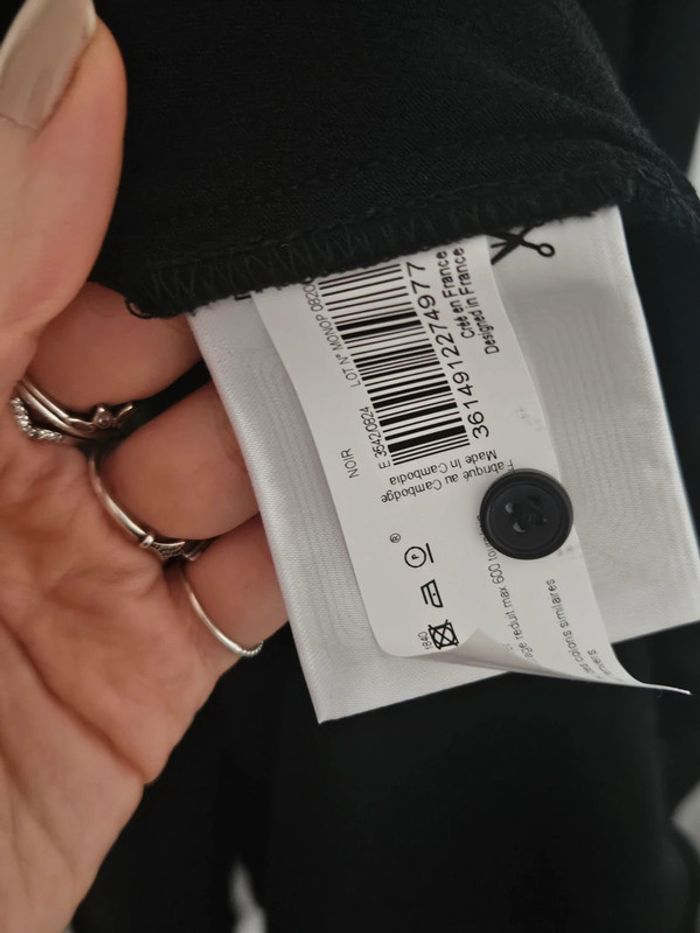 Robe chemise longue noire Monoprix - photo numéro 8