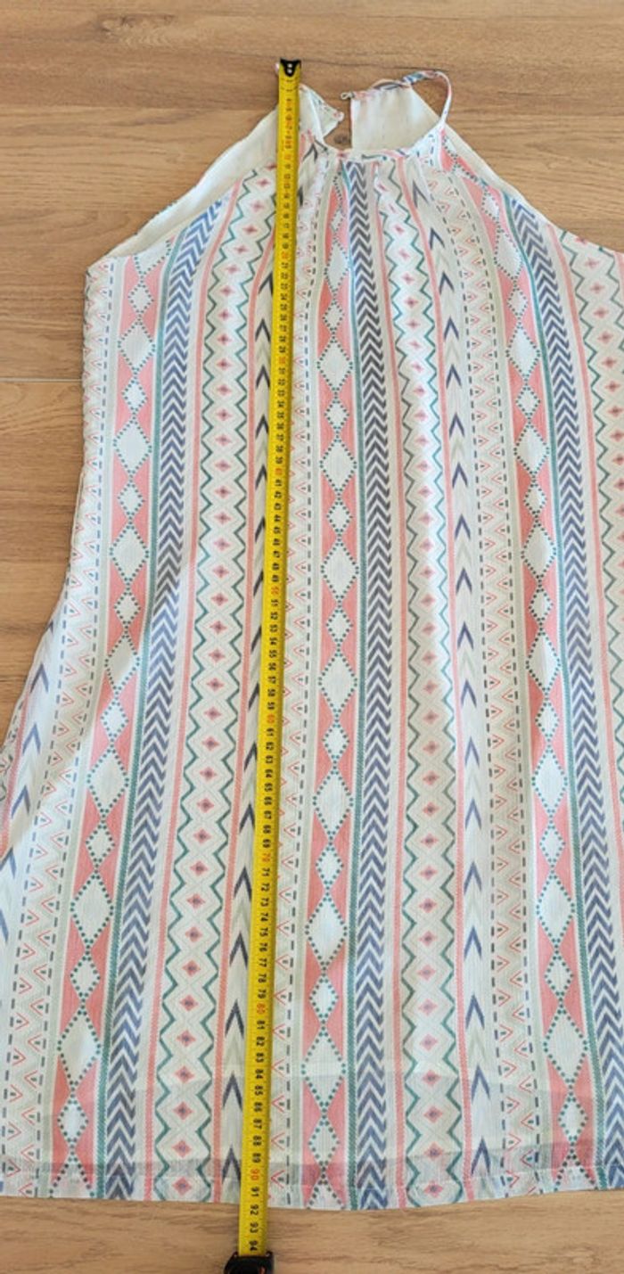 Robe sans manches à motifs rose écru bleu Lpb Taille M ou 38 - photo numéro 17