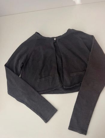 Boléro brun à paillette