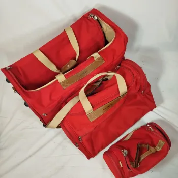 Set valise - lot de bagage Lancel rouge