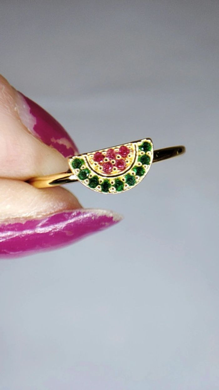 Bague alma&co laiton doré à l'or fin 18k - photo numéro 3