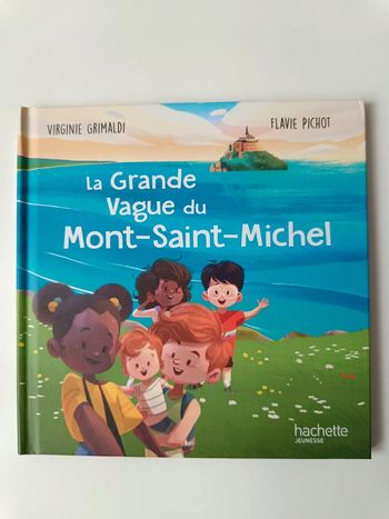 Livre neuf la grande vague du Mont Saint Michel enfant