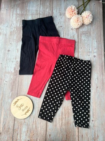 Lot de 3 leggings 6 mois
