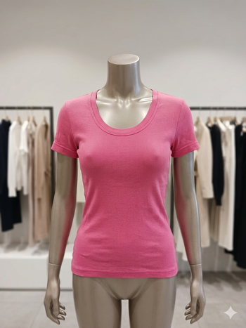 T shirt fuchsia Taille unique Promod