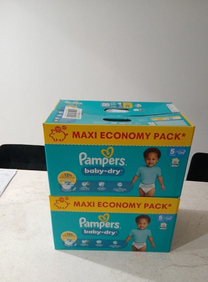 Couches pampers baby-dry taille 5 - photo numéro 3