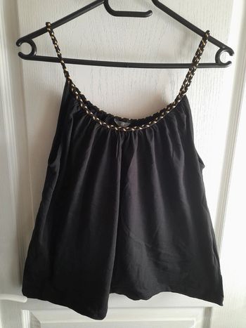 Débardeur noir/doré 44