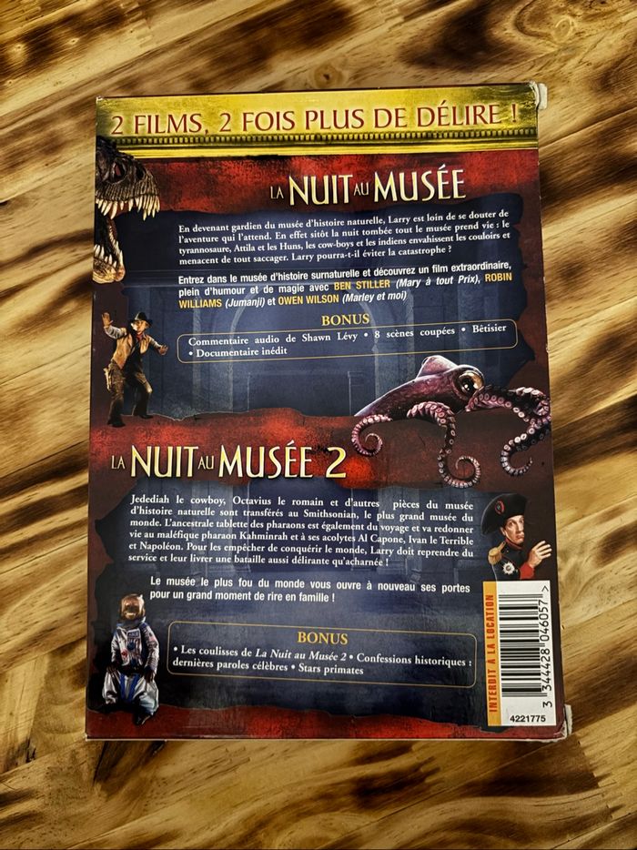 Coffret dvd « la nuit au musée 1 et 2 » - photo numéro 2