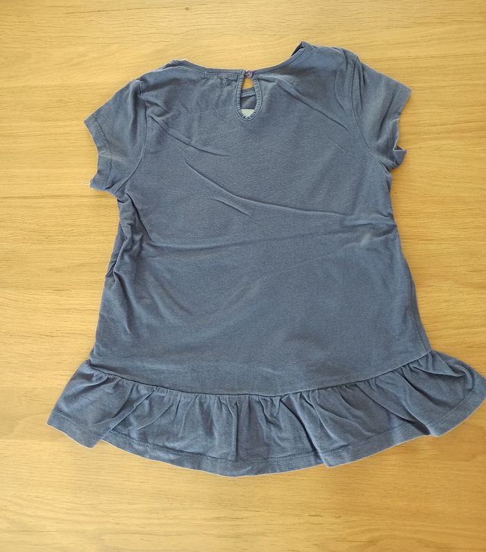 Tee-shirt oiseau bleu fille 8 ans Dpam - photo numéro 2