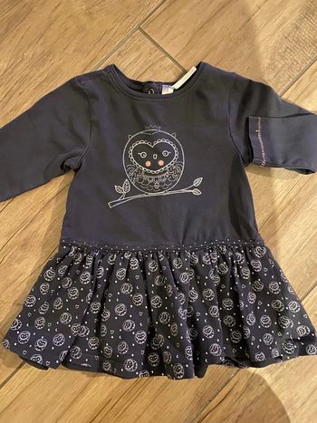 Robe manches longues 12 mois