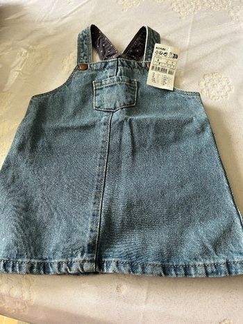 Robe bébé en jean 6 mois neuf