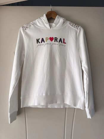 sweat blanc Kaporal