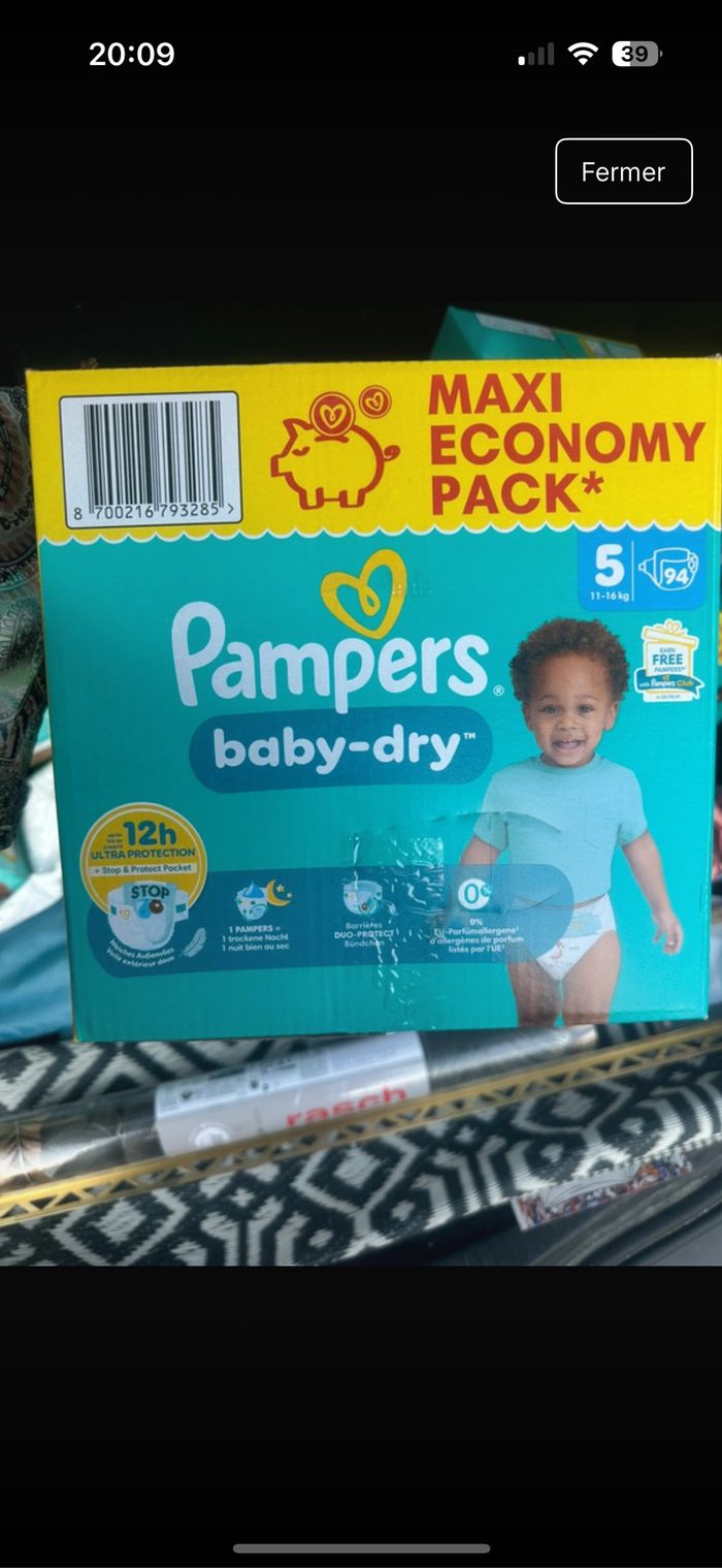Pampers taille 5