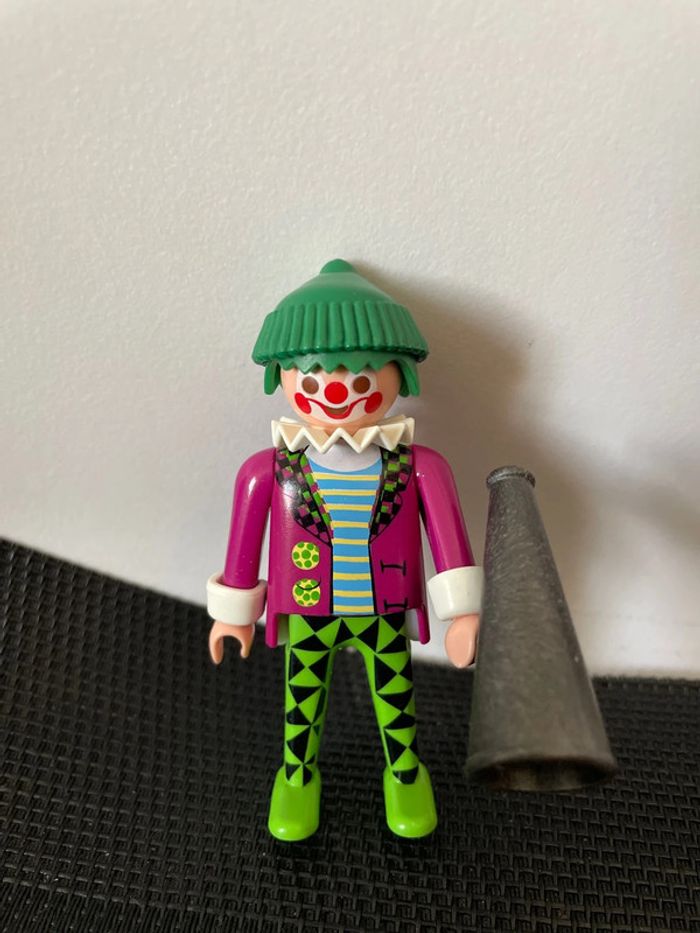 Playmobil lot 2 figurines clowns nez rouges cirque spectacle custom - photo numéro 6