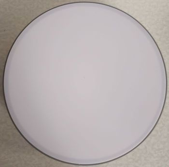 MOON XL: Plafonnier Gris Rond, LED 24W, 2400lm, 3000K, diam 30cm / épaisseur 5cm