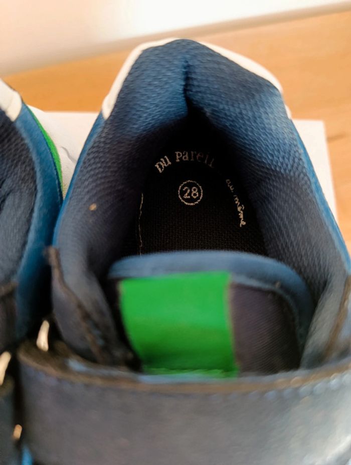 Baskets bleu marine et verte t.28 DPAM - photo numéro 6