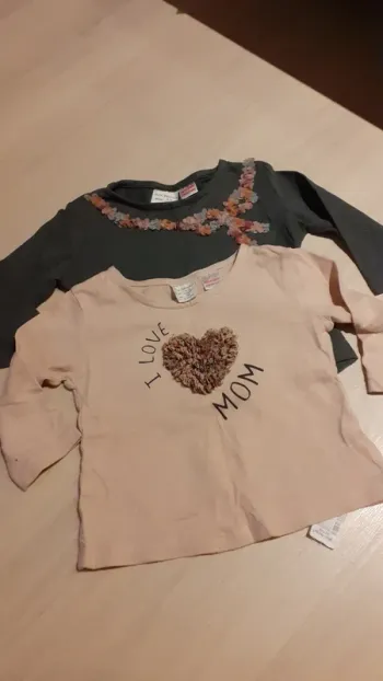 Lot de tshirt manche longue Zara