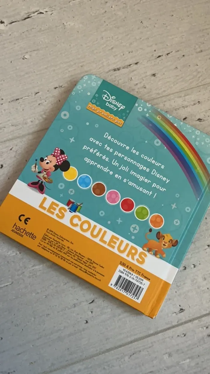 Livre les couleurs Disney Baby - photo numéro 2