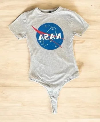 Body Nasa gris String Taille M