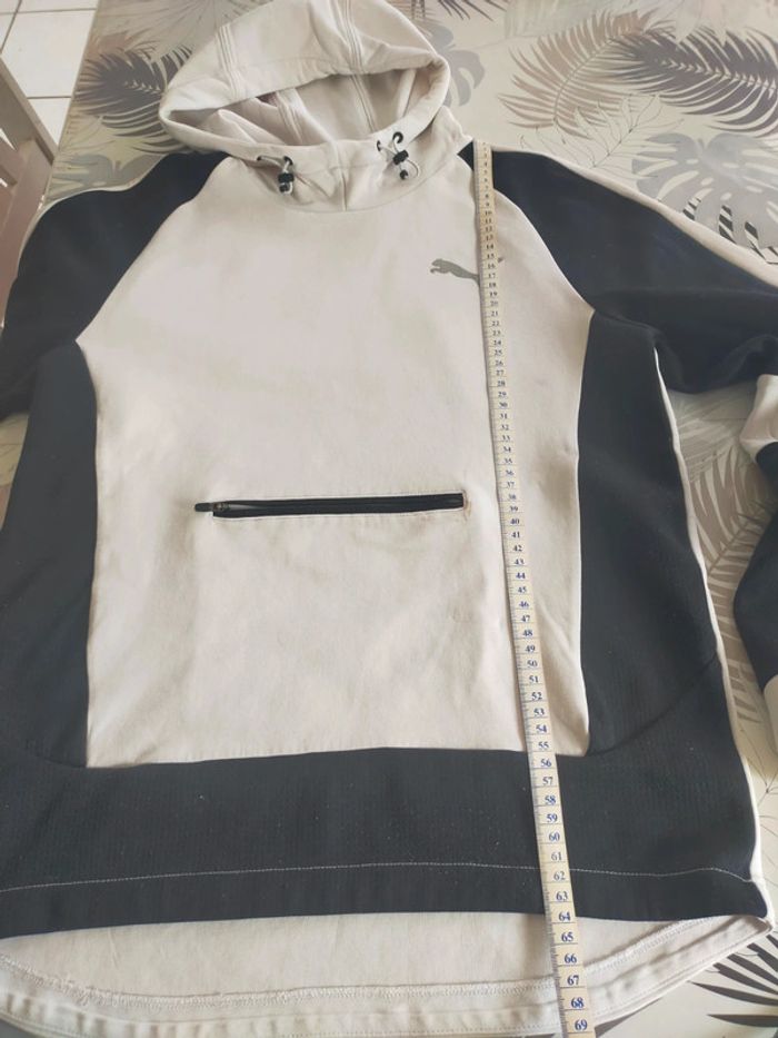 Pull a capuche blanc garçon T 14/16 ans ou S Puma - photo numéro 8