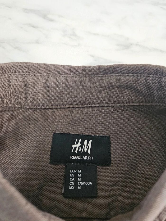 H&M chemise homme kaki taille M - photo numéro 6