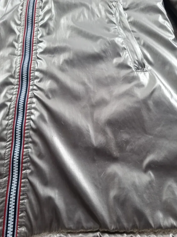 Manteau / Parka longue imperméable fourrée dorée. Taille M. Laura Jo. BE - photo numéro 7