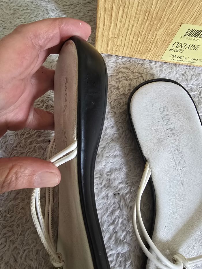 Tong 🍒vintage 90 san marina🍒 pointure 37 non négociable - photo numéro 8