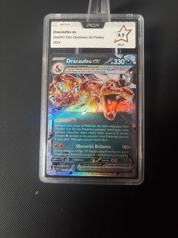 Carte gradée Pokémon dracaufeu PCA 9.5 🇫🇷