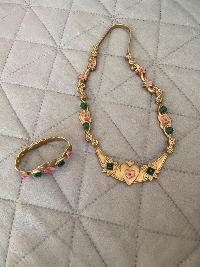 Ensemble princesse collier bracelet bague Raiponce + tampon et accessoires - photo numéro 2