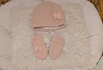 Ensemble bonnet et moufles Zeeman 6 à 12 mois