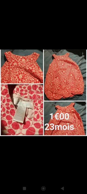 Débardeur taille 23 mois fille