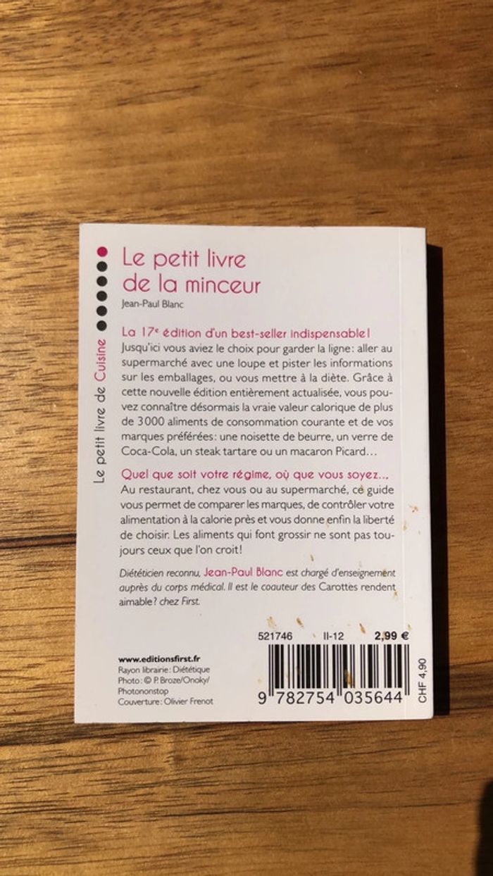Le petit livre de la minceur - photo numéro 2