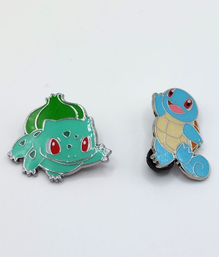 Lot de 2 pin's officiels POKEMON Bulbizarre et Carapuce collection pins - photo numéro 3