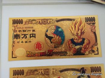 Billet Majin Vegeta Dragon Ball card rare Collector Bejita carte ticket goodies banknote