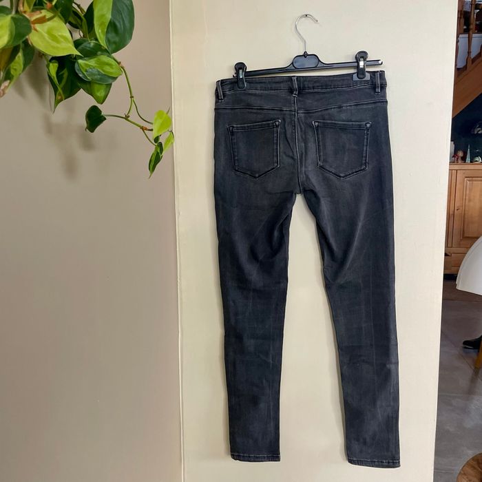 Jean skinny Bizzbee Taille 40 noir/gris délavé taille standard V055 - photo numéro 6