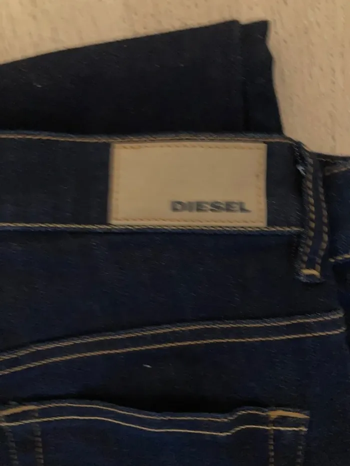 Diesel roisin jean super skinny regular waist couleur brut bleu foncé - photo numéro 3
