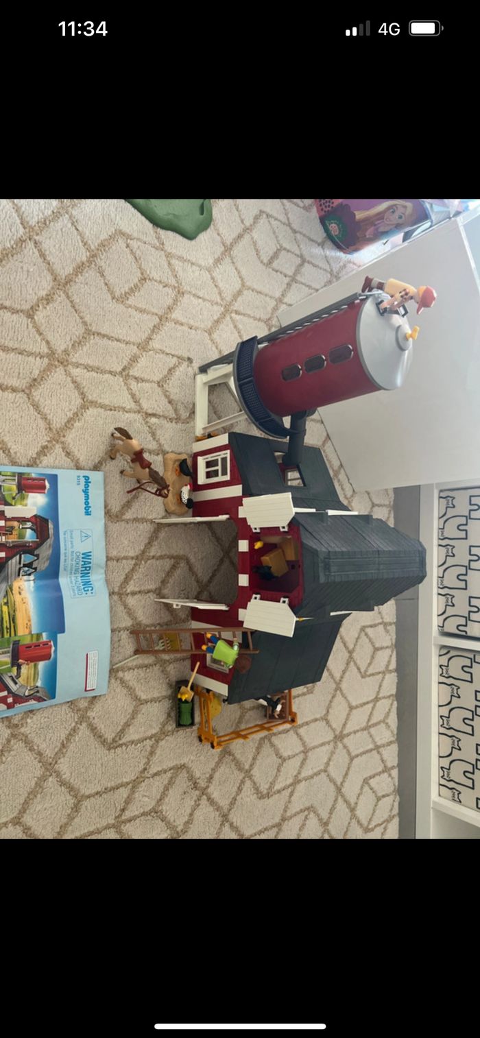 La ferme de playmobil Playmobil Country Ferme avec Silo 9315 animaux chevaux - photo numéro 3